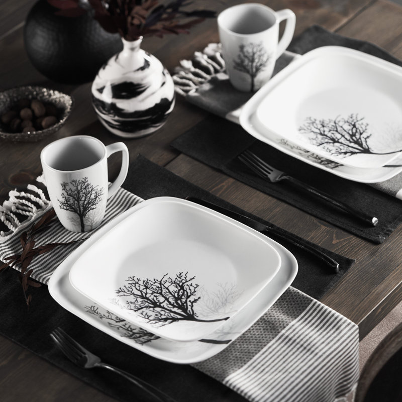 Corelle Square 16 Piece Dinnerware Set, Service for 4 & Reviews